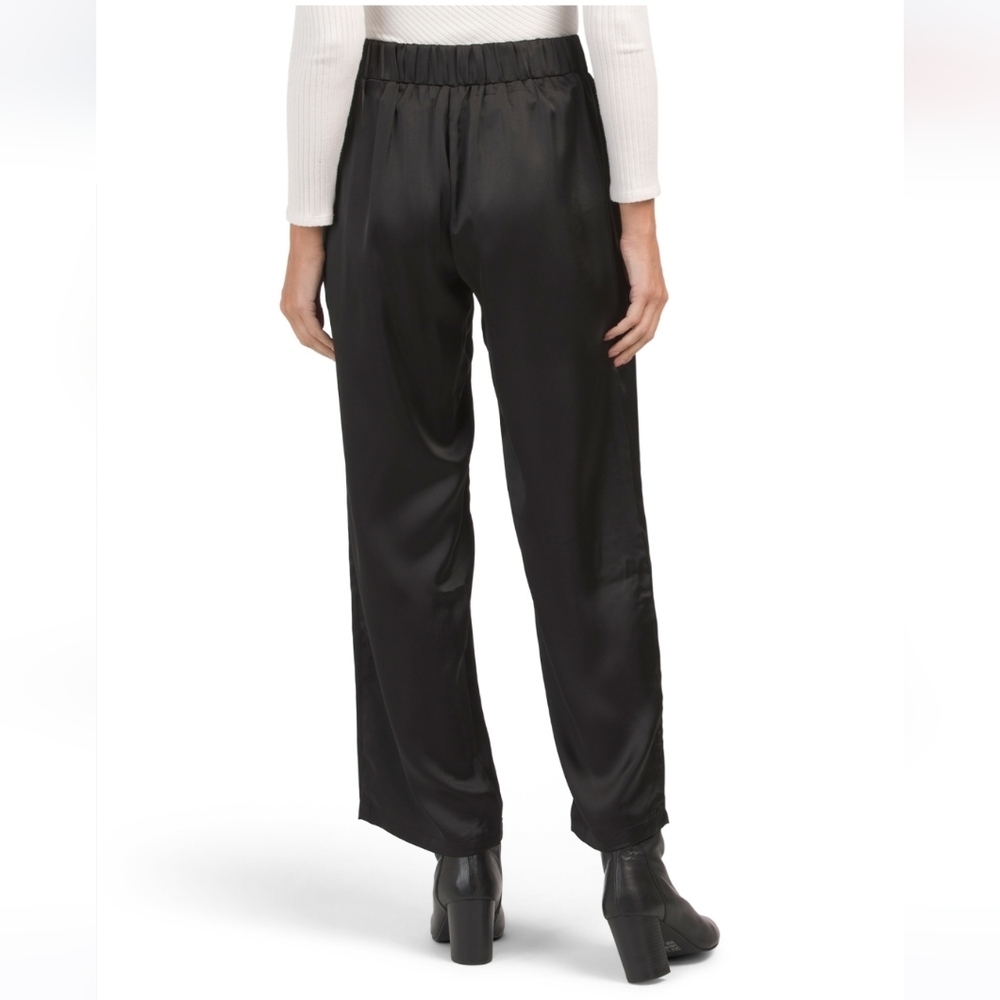 Rachel Zoe Satin Wide Leg Pants - Picture 3 of 5
